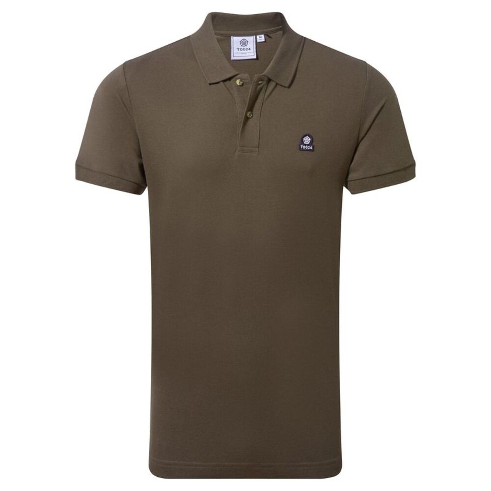 TOG24 Mens Aketon Polo Shirt / Dark Khaki